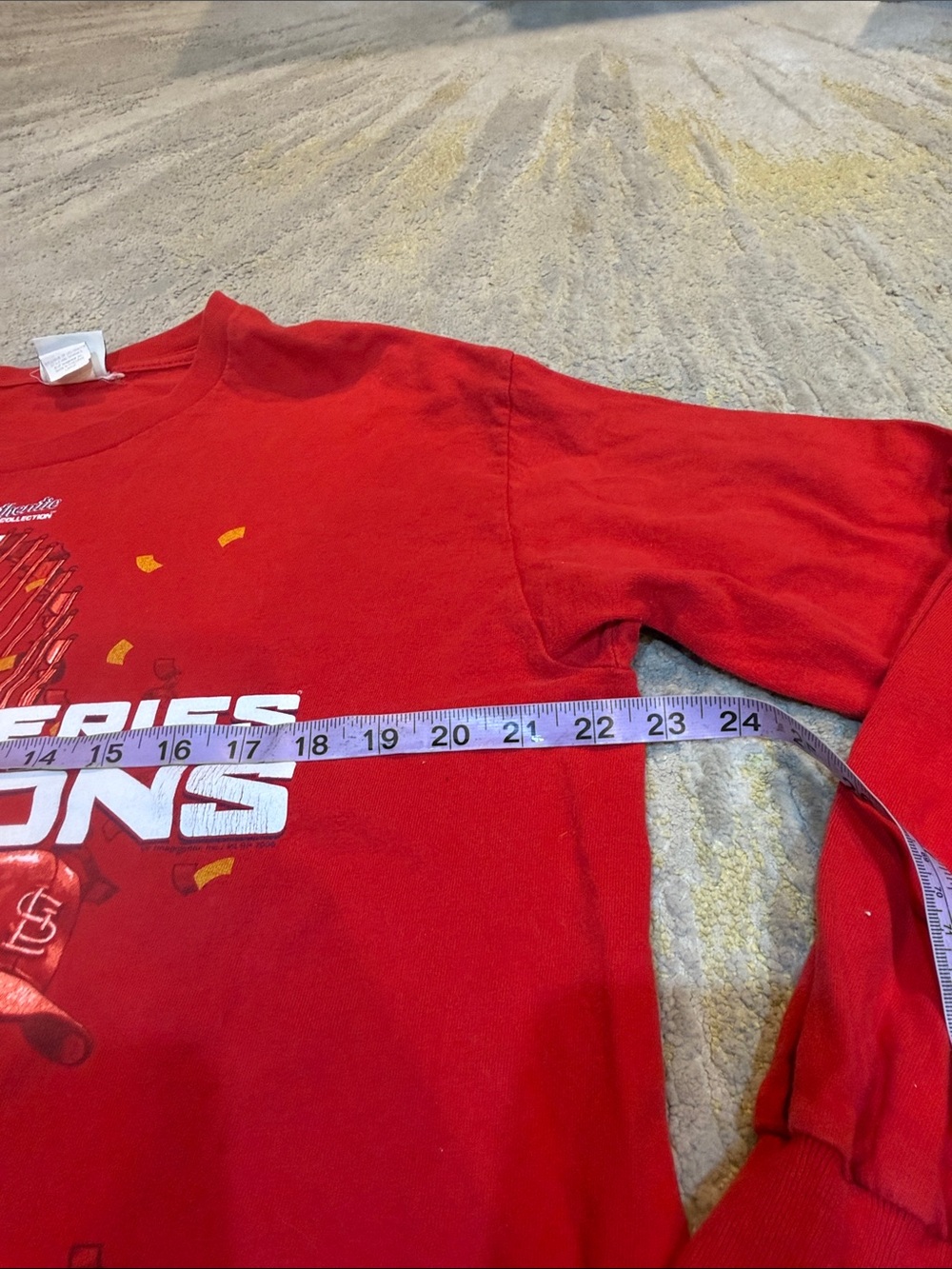 Vintage 2006 St. Louis Cardinals World Series Champions shirt Adult L Red MLB - Picture 6 of 8